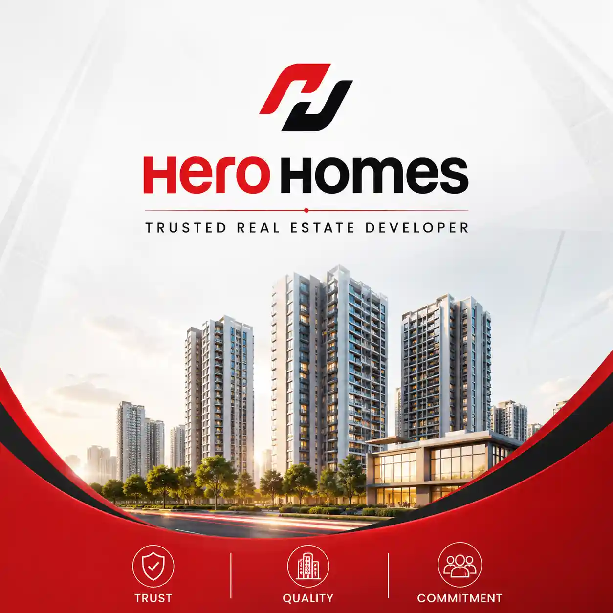 Hero Homes official logo for Chandigarh projects