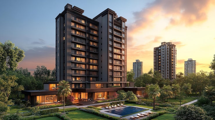 Omaxe The Resort 2 and 3 BHK apartments in New Chandigarh under construction